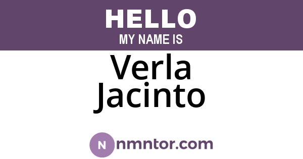 Verla Jacinto