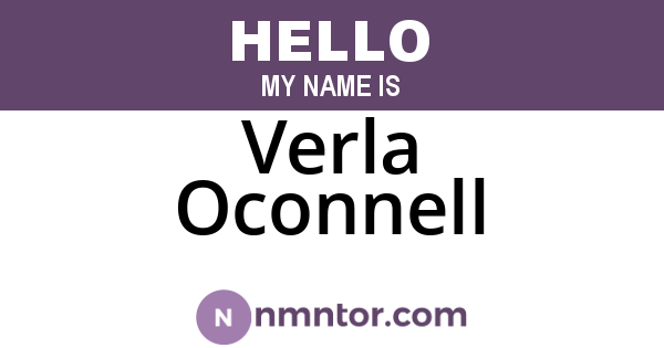Verla Oconnell