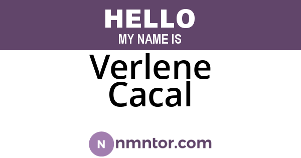 Verlene Cacal