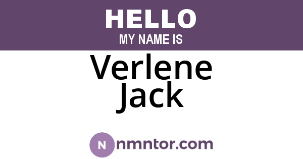 Verlene Jack
