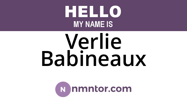 Verlie Babineaux