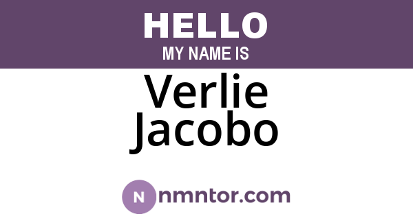 Verlie Jacobo