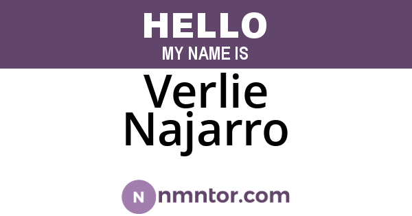Verlie Najarro