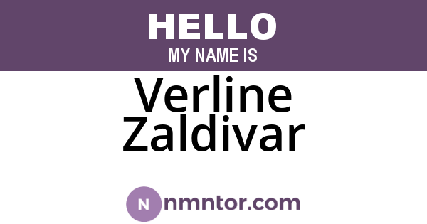 Verline Zaldivar