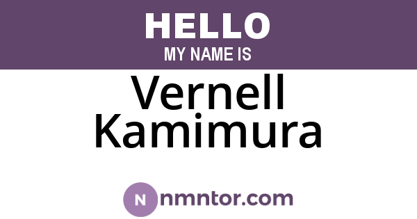 Vernell Kamimura