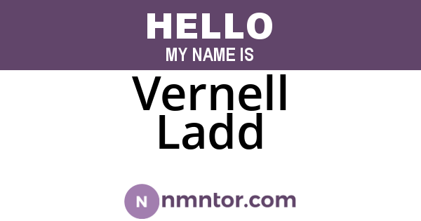 Vernell Ladd