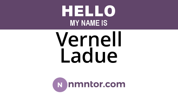 Vernell Ladue