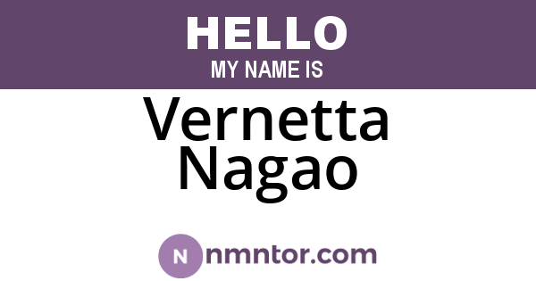 Vernetta Nagao