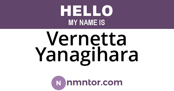 Vernetta Yanagihara