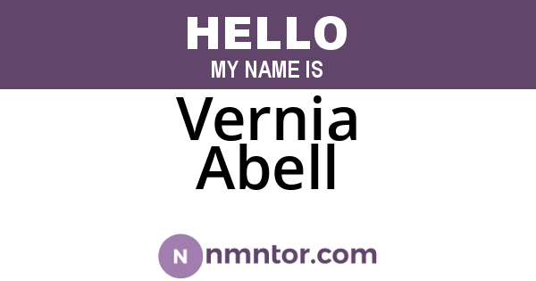 Vernia Abell