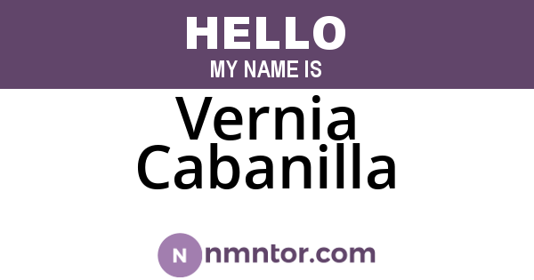 Vernia Cabanilla