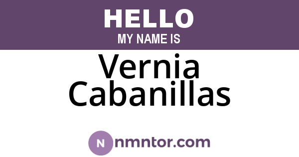 Vernia Cabanillas