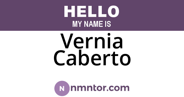 Vernia Caberto
