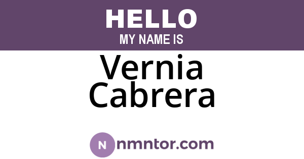 Vernia Cabrera