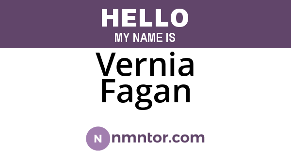 Vernia Fagan