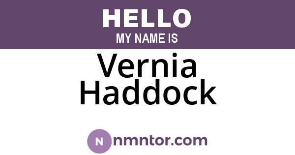 Vernia Haddock