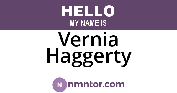 Vernia Haggerty