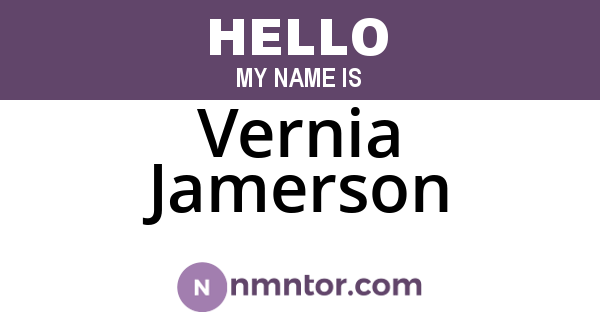 Vernia Jamerson