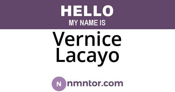 Vernice Lacayo