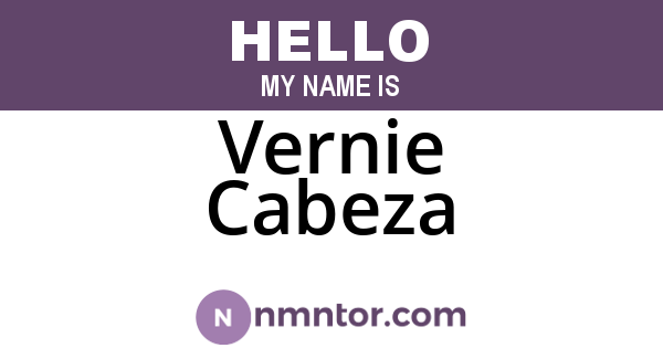 Vernie Cabeza