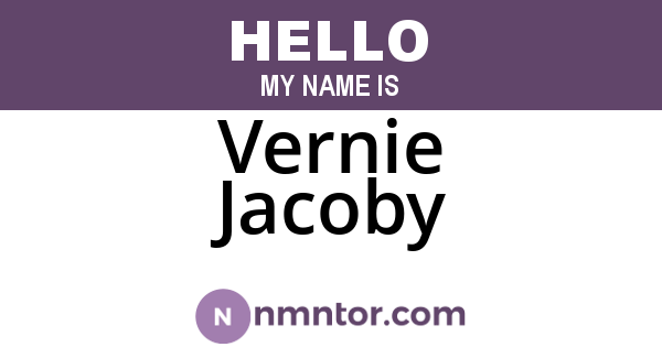 Vernie Jacoby