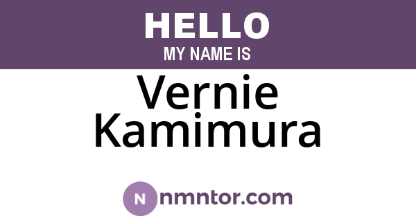 Vernie Kamimura