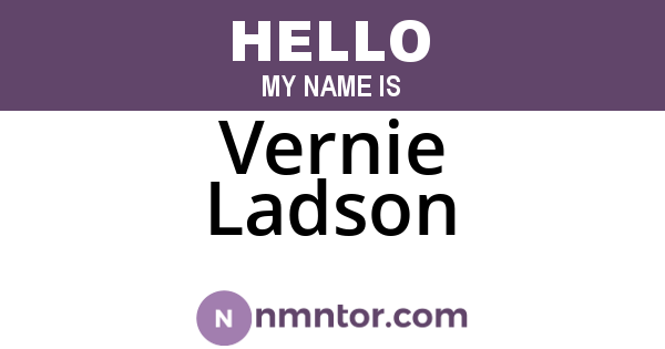 Vernie Ladson