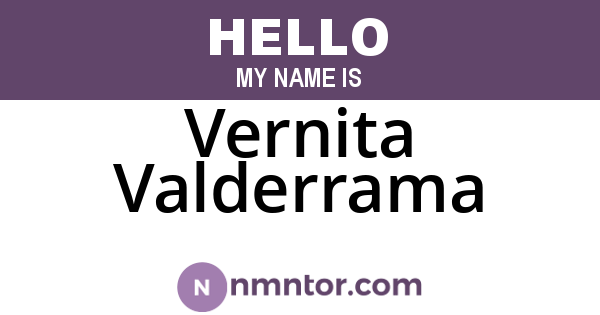 Vernita Valderrama