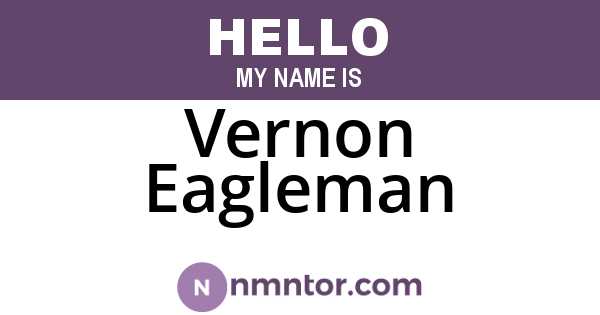 Vernon Eagleman