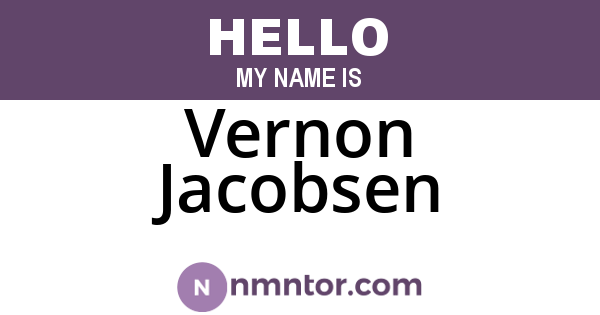 Vernon Jacobsen