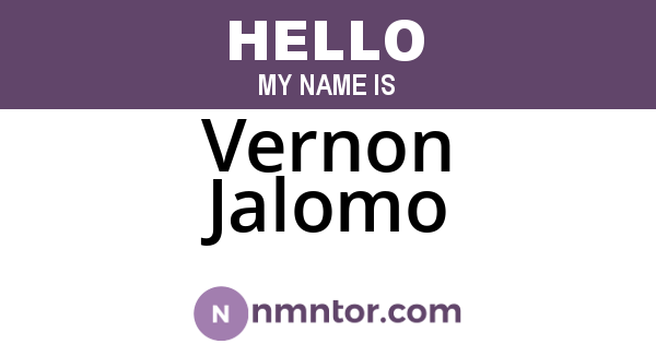 Vernon Jalomo