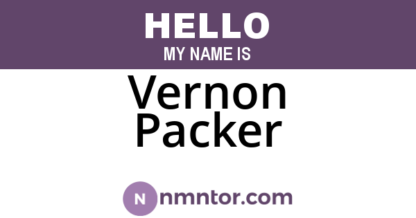 Vernon Packer