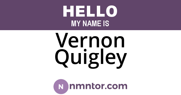 Vernon Quigley
