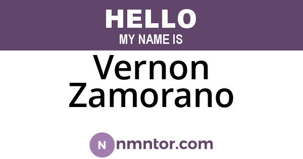 Vernon Zamorano