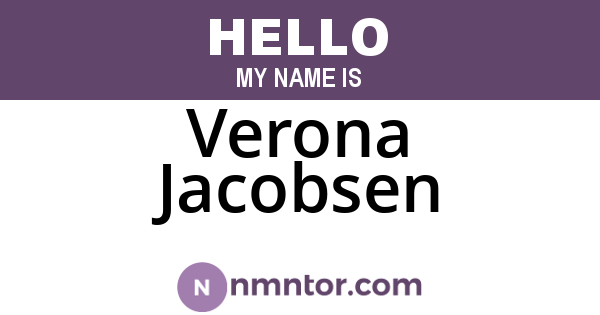 Verona Jacobsen