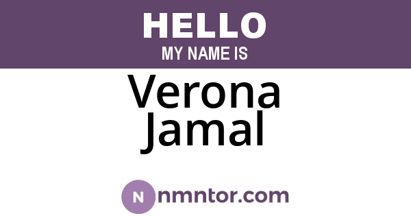 Verona Jamal