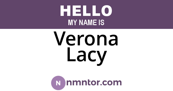 Verona Lacy