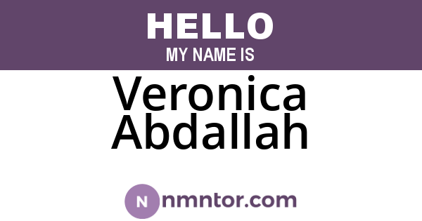 Veronica Abdallah
