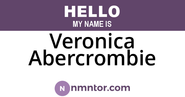 Veronica Abercrombie