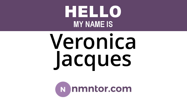 Veronica Jacques