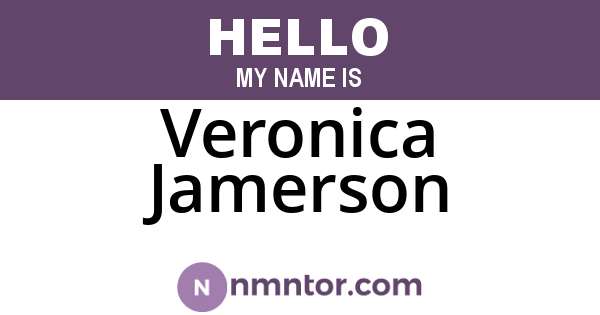Veronica Jamerson