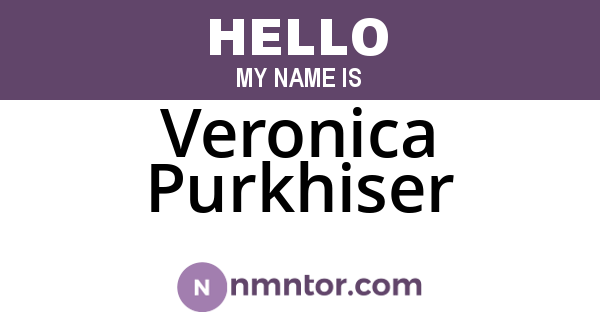 Veronica Purkhiser