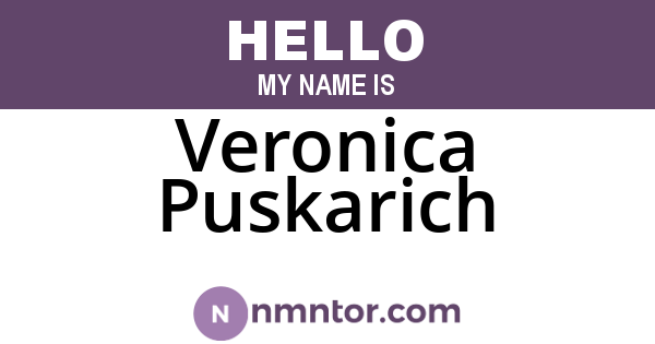 Veronica Puskarich