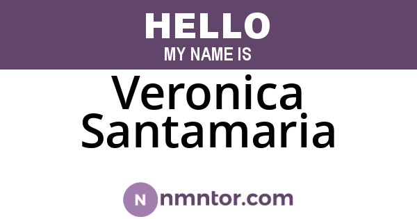 Veronica Santamaria