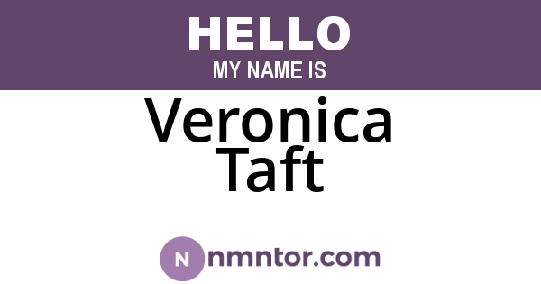 Veronica Taft