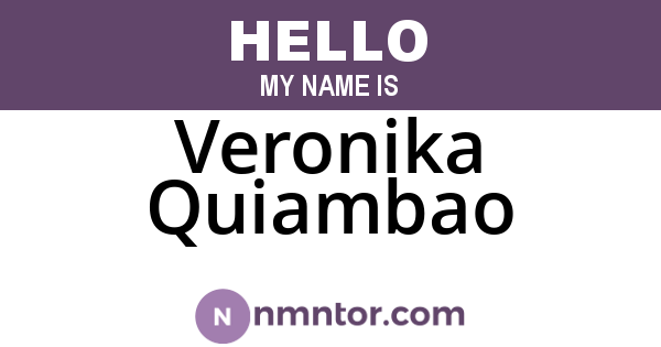 Veronika Quiambao