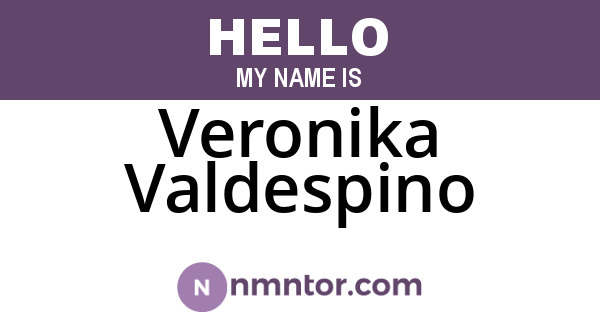 Veronika Valdespino