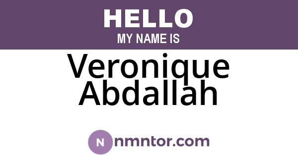 Veronique Abdallah