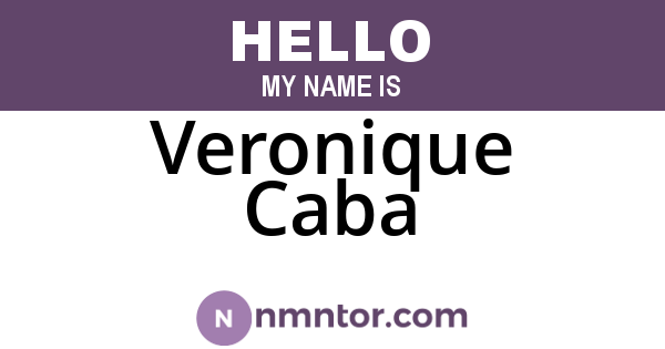 Veronique Caba