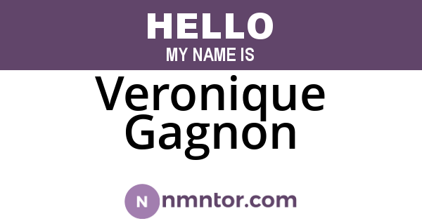 Veronique Gagnon